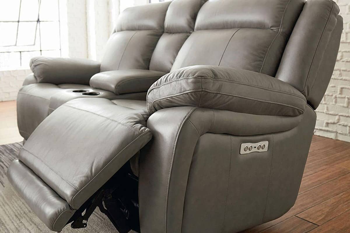 Dark brown Bassett® recliner in living room near Key West, Marathon, and Key Largo, Florida (FL)